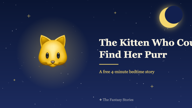 The Kitten Who Couldnโt Find Her Purr โ free bedtime story for kids