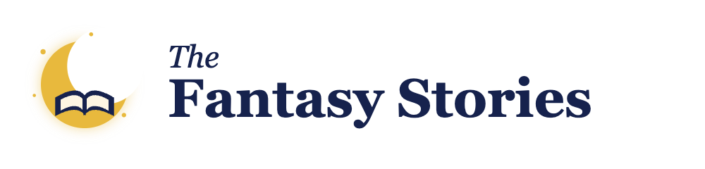 The Fantasy Stories logo โ a crescent moon cradling an open book
