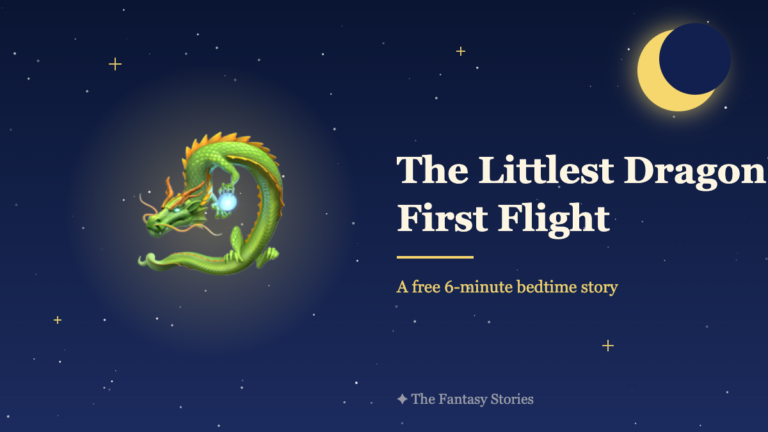 The Littlest Dragonโs First Flight โ free dragon bedtime story for kids