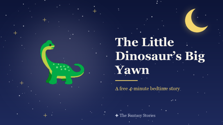The Little Dinosaur’s Big Yawn — free bedtime story for kids